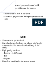 6th Lecture Composition and Properties of Milk