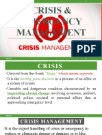 Crisis & Emergency Management