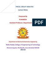 Electrical Circuit Analysis-Digital Notes (1) - Compressed