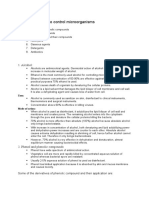 Chemical Agents To Control Microorganisms: 1. Alcohol