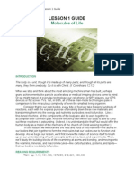Lesson 1 Guide: Molecules of Life