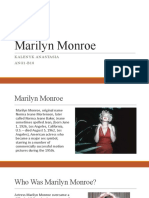 Marilyn Monroe: Kalenyk Anastasia ANG1-B18