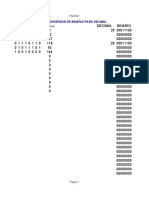 Conversor de Binario para Decimal