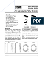 M54/74HC373 M54/74HC533: Hc373 Non Inverting - Hc533 Inverting Octal D-Type Latch With 3 State Output