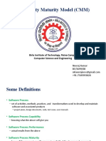 Capability Maturity Model (CMM) : Birla Institute of Technology, Patna Campus Computer Science and Engineering