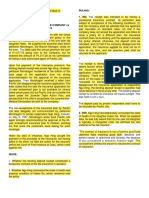 G. Rescisision of Insurance Contracts 1. Concealment: Ruling: 1. NO. The Receipt Was Intended To Be Merely A