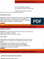 Bônus 4 - Módulo 6 - DIFERENCIAS ENTRE PALABRAS CON MISMO SIGNIFICADO