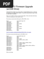 Philips TV Firmware Upgrade (w/USB Drive)