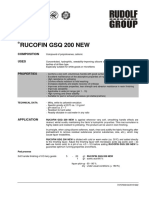 Rucofin GSQ 200 New: Composition Uses