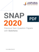 Solved SNAP 2020 Paper With Solutions