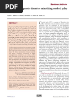 Metabolic and Genetic Disorders Mimicking Cerebral Palsy: Review Article