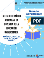 Guía de Aprendizaje - Módulo #1 Microsoft Word