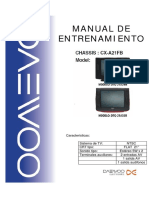 Daewoo Manual de Entrenamiento Cx-A21fb - Cy8895c - Similar A Daewoo Dta-21s8 - Chass - K - TS20X A 2