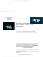 La Epigenética y Por Qué Heredamos Los Traumas Familiares