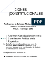 Acciones Constitucionales - Ayudantía Udla