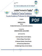 El Desarrollo Humano y El Crecimiento Economico