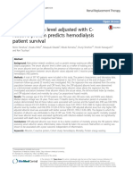 Serum Albumin Level Adjusted With C-Reactive Protein Predicts Hemodialysis Patient Survival