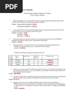 Prelim Exam in Special Topics in Finance - SAMONTE