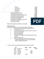 Cash Flows: Required: Prepare Statement of Cash Flows For The Year 2020 Bank Reconciliation