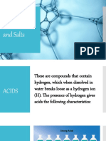 Acids, Bases and Salts