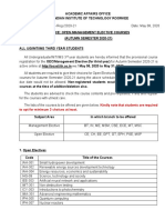 Kindly Note That Students Are Required To Opt For Minimum 3 Choices at Least