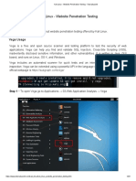 Kali Linux - Website Penetration Testing - Tutorialspoint