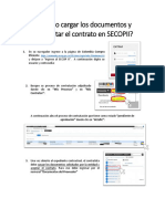 Instructivo para Cargar Documentos y Aceptar El Contrato Secopii