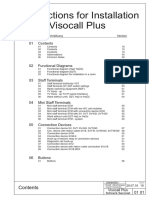 Instructions For Installation Visocall Plus: Blatt Titel/Beschreibung