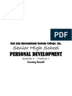 Senior High School Personal Development: East Asia International Systems College, Inc