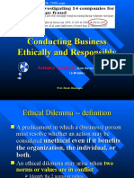 Conducting Business Ethically and Responsibly