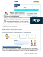 Elaboro Mi Cartilla para Promover Una Alimentación Saludable