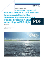 15-1049 DNV GL Test Report Siemens SIPROTEC (EDP) - IEC 60870-5-104 Protocol Implementation - Rev3