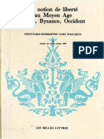 La Liberté Islam, Occident: Notion de Au Moyen Age Byzance