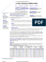 A Guide To Running Amber Molecular Dynamics Simulations at San Diego Supercomputer Center (SDSC)