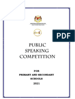 Online Public Speaking Competition - 2021