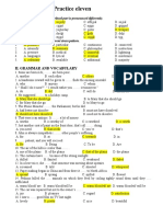 Practice Eleven: I. Phonetics