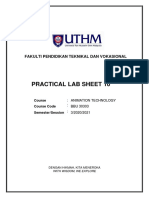 Practical Lab Sheet 10: Fakulti Pendidikan Teknikal Dan Vokasional