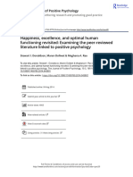 Happiness Excellence and Optimal Human Functioning Revisited Examining The Peer Reviewed Literature Linked To Positive Psychology - 2015