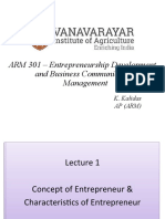 Entrepreneurship Development and Business Communication Management