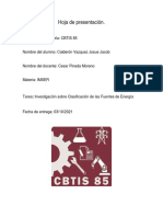 Investigación Sobre Clasificación de Las Fuentes de Energía