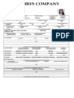 Humres Company: Personal Data Sheet