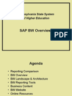 SAP BW Overview: Pennsylvania State System of Higher Education