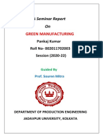 Report On Green Manufacturig (Pankaj Kumar)