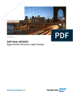 SAP Note 2852025 - Egypt SI Legal Change