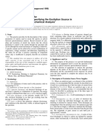 Describing and Specifying The Excitation Source in Emission Spectrochemical Analysis