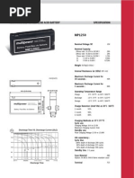 MP1250 Especificacion