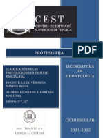 Clasificacion de Las Preparaciones en Protesis Parcial Fija