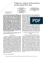 Performance and Behavior Analysis of Piezoelectric Energy Harvesting Floor Tiles