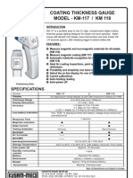 Coating Thickness Meter Kusam Meco KM117 KM118