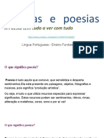 Poemas e Poesias A Poesia Tem Tudo A Ver Com Tudo